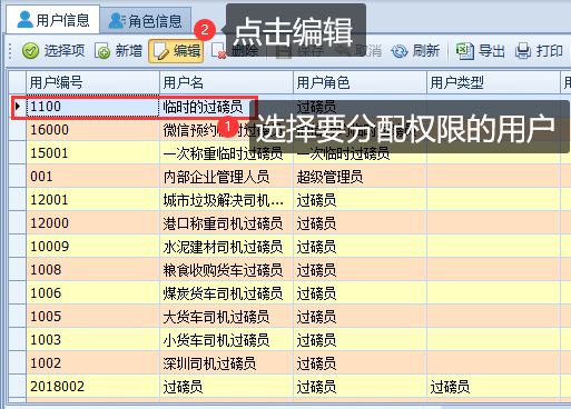 給用戶設(shè)置角色權(quán)限